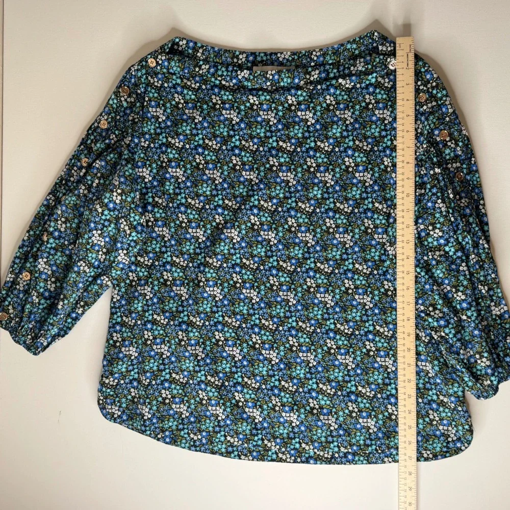 BURU Ditsy Floral Matching Skirt Set Sz 2X Blouse Skirt Cottagecore‎ Boho Resort